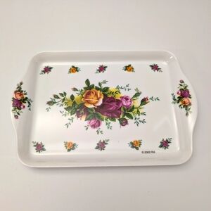 Royal Albert Small Floral Tray with Handles. Perfect For Candy, Eyeglasses, Pens